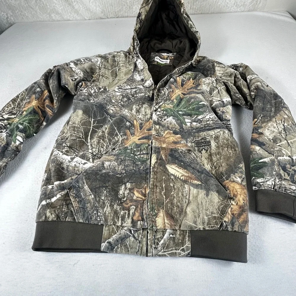 Magellan Outdoors Kids Large RealTree Edge Camo‎ Hooded Insulated Jacket Coat